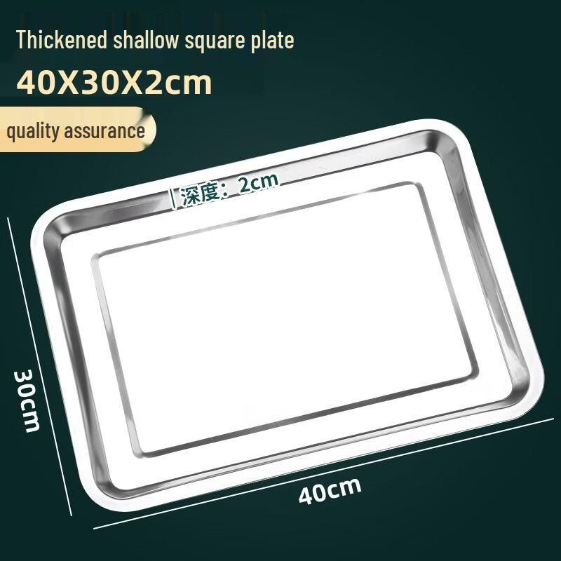 ZISIZ 304 Stainless Steel Rectangular Tray
