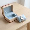 PU Watch Case Leather Watch Storage Box Stylish Watch Container Watch Display Box PU+Fabric+Plastic Material for Outdoor Travel