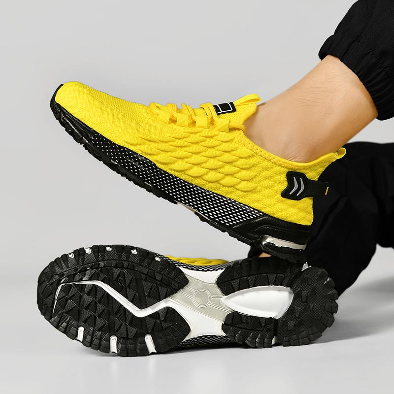 Übergröße 48 Leichte Atmungsaktive Freizeit-Sportschuhe Aus Netzstoff Herren Sneaker