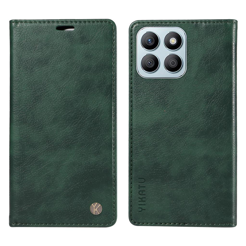 YIKATU YK-006 For Honor X8b 4G Magnetic Case Litchi Texture Stand Phone Cover