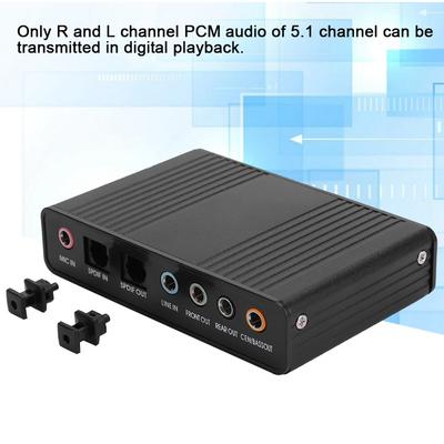 Plug and Play External Sound Card 5.1 Channel Optical Audio Sound Card  Karaoke Recording