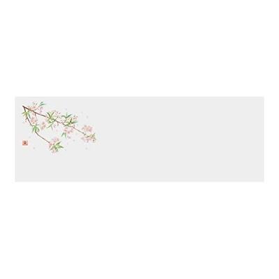 Wakaizumi Lacquerware Premium Chopstick Rest Mat, New Sakura 1, Pack of 100, B-27-7, Seasonal Design for Stylish Dining, Prevents Table Stains,