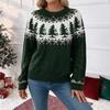New Autumn-winter Christmas Home-style Casual Round-neck Jacquard Sweater