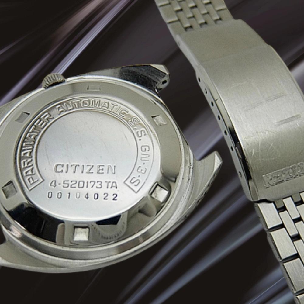 Citizen SEVEN STAR Deluxe 23 Jewels Ref. 4-520173TA SS Grey Dial Automatic Used
