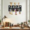 Wall Mounted Rack with Hooks - Display Award Holder, Model JH26143