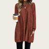 Fashion Women Knit Long T-shirts Women Loose Fit Long Sleeve Pockets Pullover Sweater Casual Autumn Winter Solid Color Chunky Knit Top