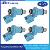 4 Pcs Fuel Injectors 10 Holes 6C5-13761-00 for Yamaha 2 4 Stroke FT F T 40 50 60 70 HP Outboard Engine 6C5-13761-00-00 6C5-13761