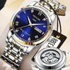 Fatilon Automatic Non-Mechanical Watch Tourbillon Luminous Waterproof Watch Men'S Pouch Drill Dial High-End Watch