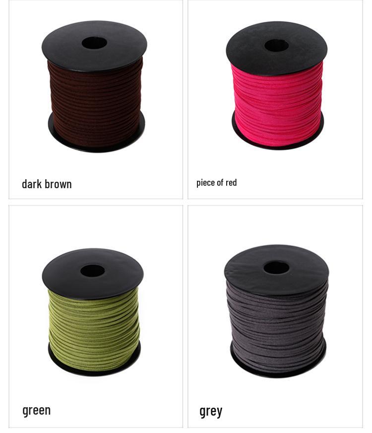 Colorful Korean Suede & Cowhide Woven Bracelet/Necklace Cord