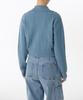 MUSINSA STANDARD WOMAN Women'S Cable Knit Zip-Up [Blue Grey]