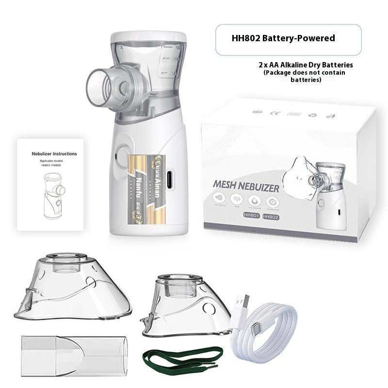 Handheld Household Microgrid Nebulizer Silent Portable Children's Adult Two-gear Adjusting Spray Inhalation Nebulizer