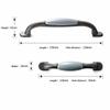 Zinc Alloy Cabinet Furniture Handle Blue Gray Cabinet Pulls Wardrob Handle  Cabinet Door Hardware