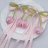 1pc Women's Hair Accessories, Hair Clips in Korean Style with Bow and Streamers, for Wedding, Birthday, Party and Gifts
