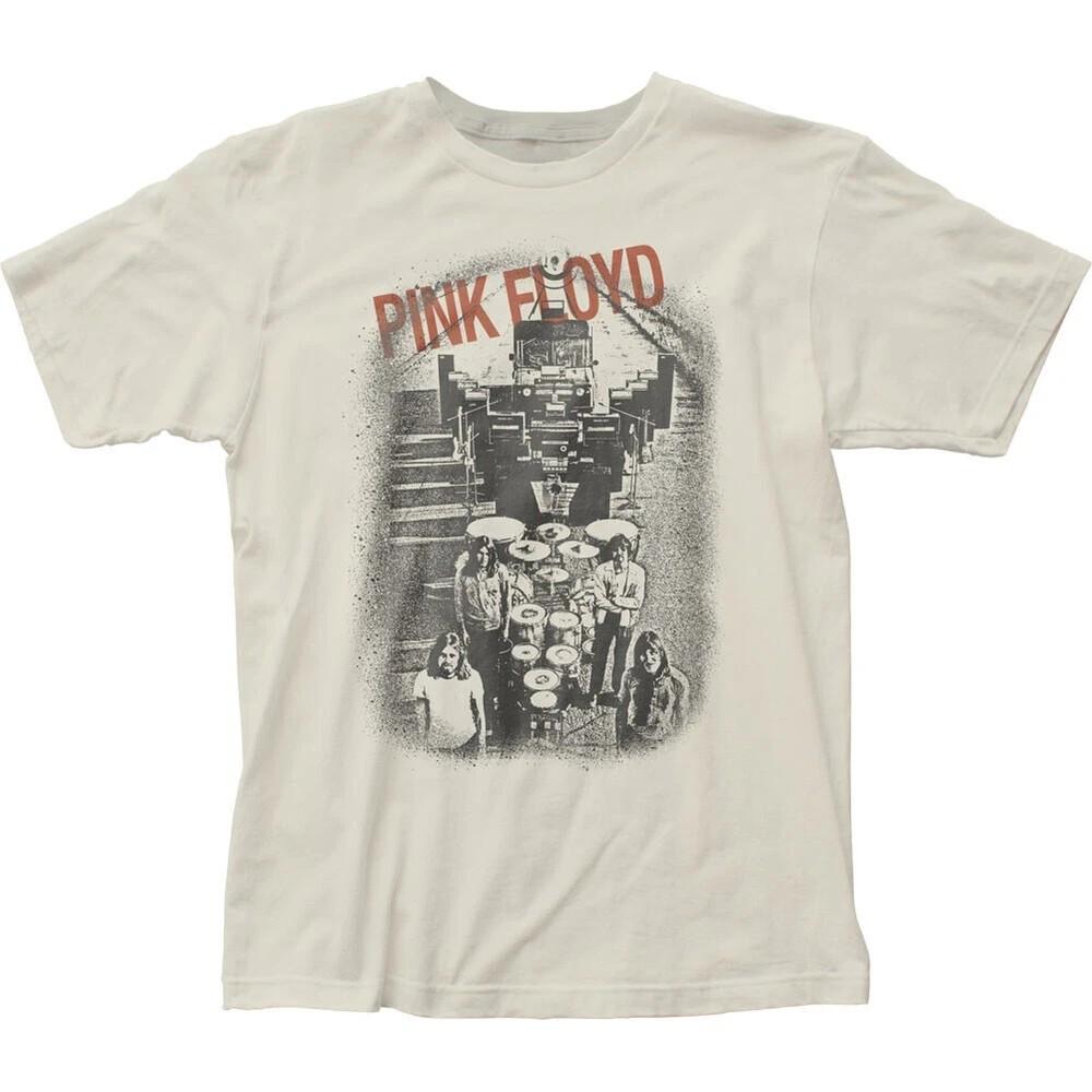 Pink Floyd Overhead T-Shirt Rock and Roll Classic Band Tee Vintage White Unisex T-Shirt XXXL