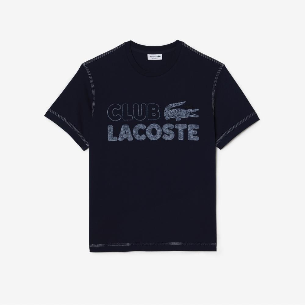 

LACOSTE Mens Summer Pack Graphic Tshirt Navy