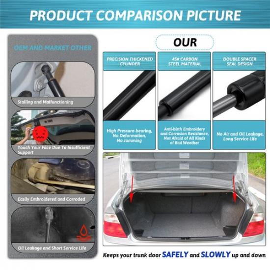 Trunk Lift Support Struts Gas Springs Lift Support For BMW 3 Series E46 2001-06