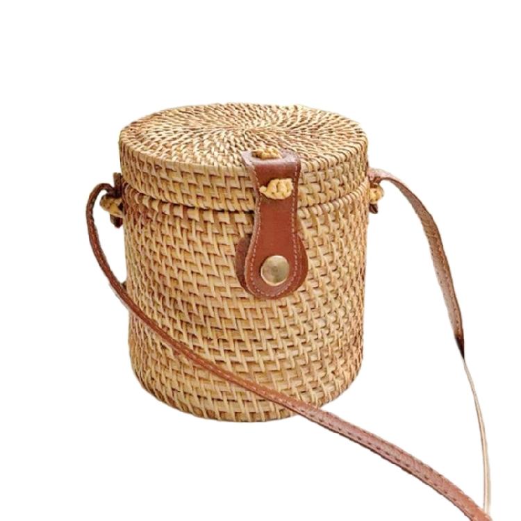 Handwoven Shoulder Bag Crossbody Bags Rattan Bag for Women Girl Vintage Handbag