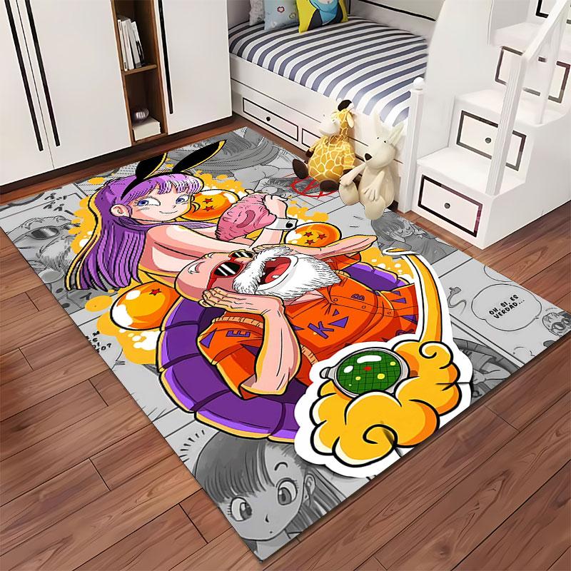 Anime Style Characters Carpet suitable as a non-slip mat for the living room or bedroom sofa