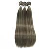 30 Inch 200g Straight Hair Bundles Bio Synthetic High Temperature Fiber Piano Blonde Red Hair ExtensionsHair Weaving Full to End