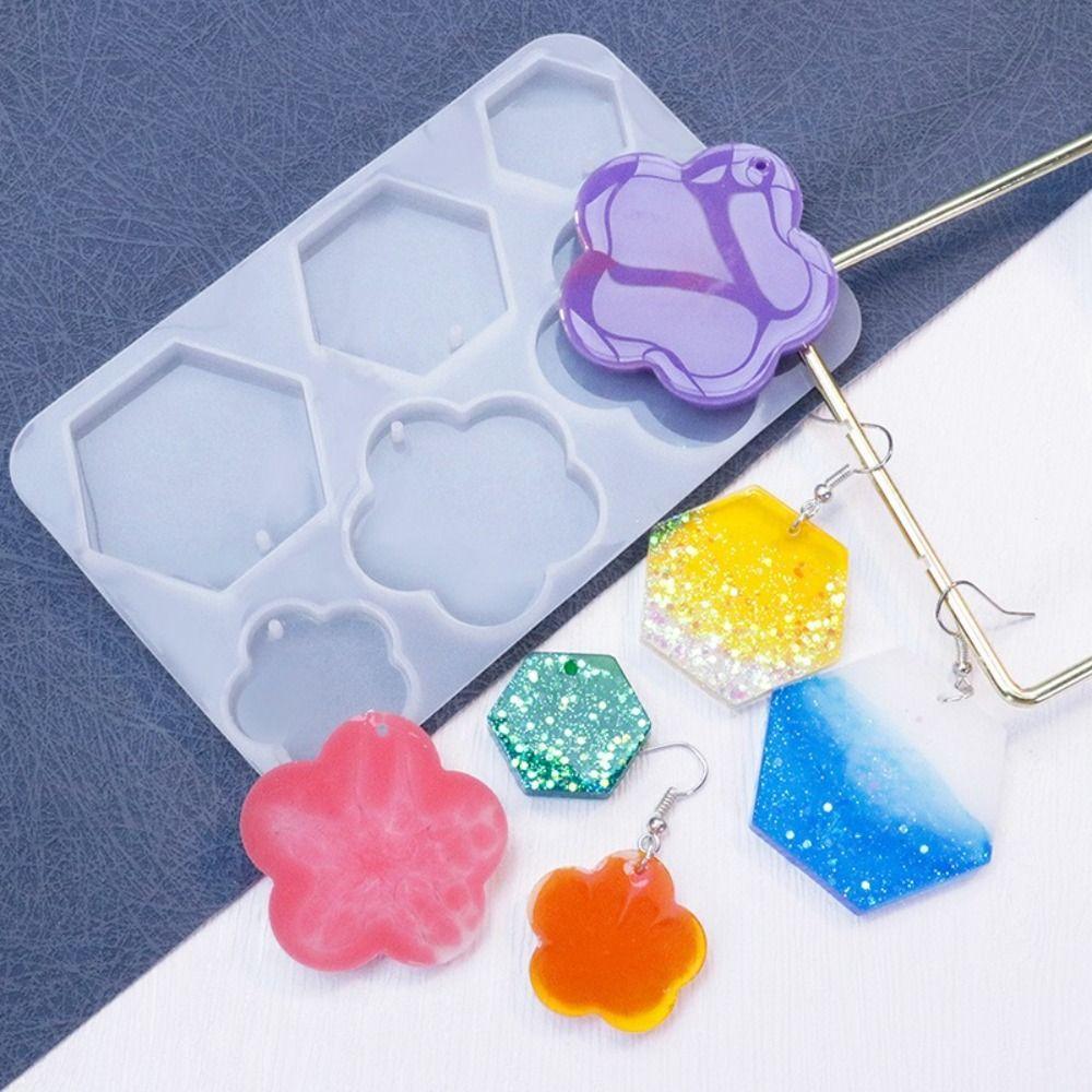 Multiple Styles Pendant Mold Drip Shape Drop Earrings Mold Geometric Earring Mold Resin Casting