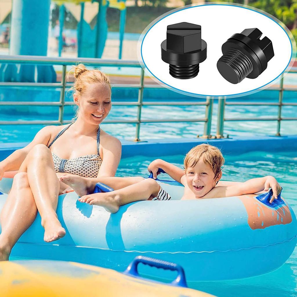 Convenient Pool Pump Drain Caps Set User Friendly Drain Plug Set Waterproof Pool Pump Drain Pipe Caps Simple Install