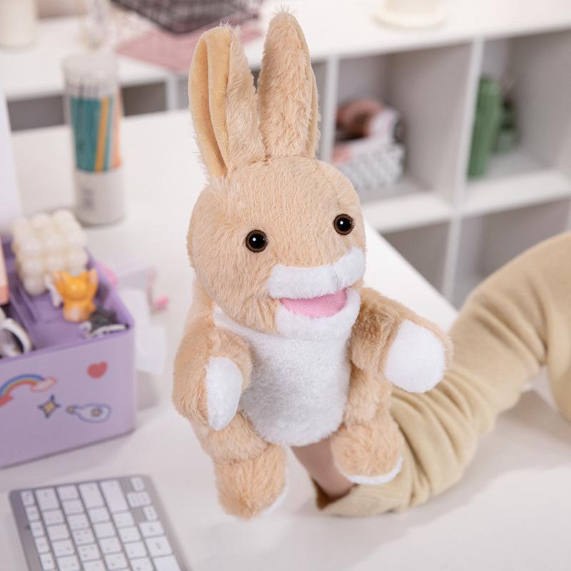 Animal Panda Rabbit Hand Puppet Plush Toy Mouth Active Ventriloquism Parent-child Interaction Storytelling Doll