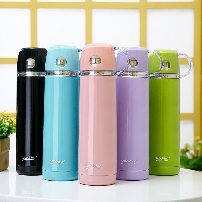 Thermos Cup 500ml/600ml Vacuum Flasks Portable Stainless Steel Thermos Cup Water Bottle Travel Tea Mug Office Thermos Cup