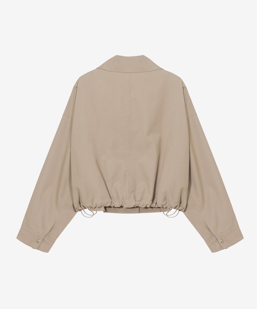 Mind Bridge Women [W] Crop Zip-Up Trucker Jacket - 2 Colors