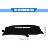 Car Dashboard Cover Compatible for Chevrolet Tahoe 1997-1999, Protective Polyester Black Center Console Interior Trim Dash Cover Mat Pad
