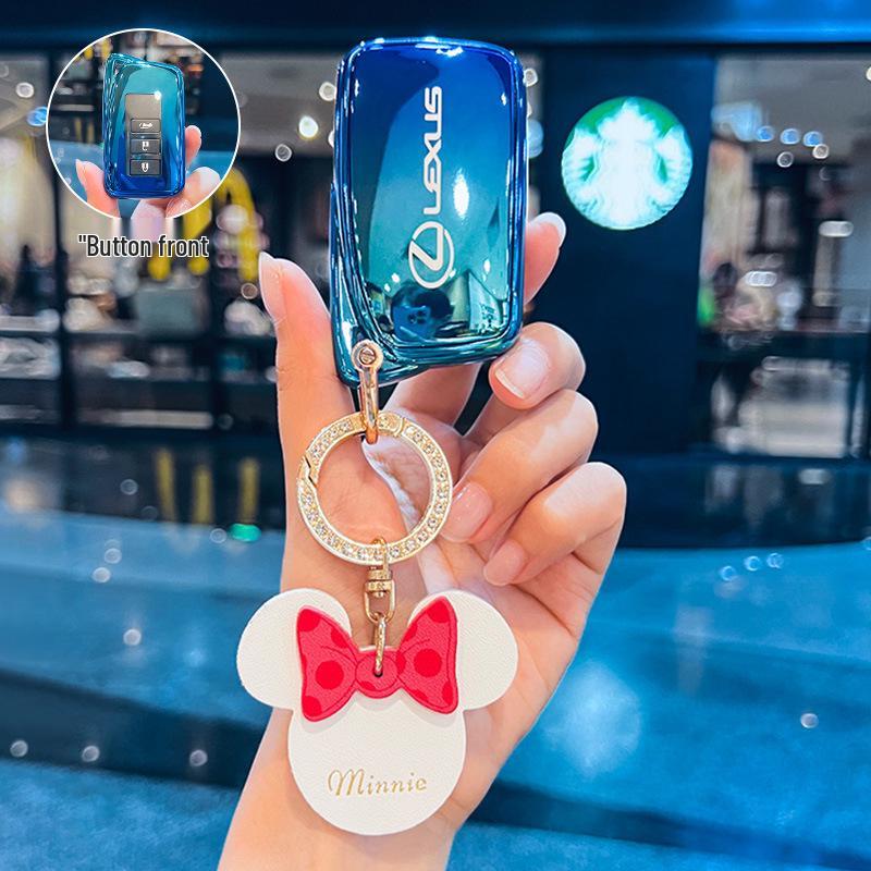 Key Case for Lexus RX300H, NX300, ES250, LX570, and ES200 Models