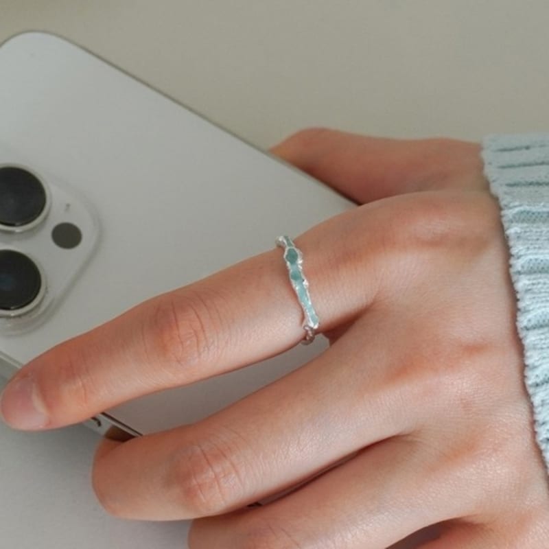 gemade Blue wave ring #R010