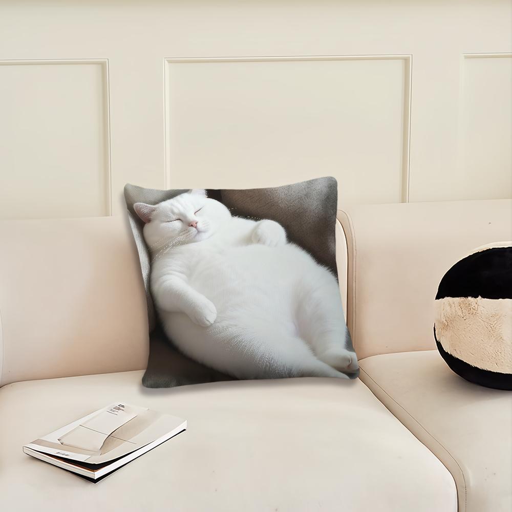 Funny cat cute sleep cushion cover Pillow Cover Decoration Room Home Sofa living Office Car Nordic Simplicity