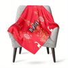 Christmas Deer Tree Customized Your Name Blanket Warm Comfortable Soft Blanket For Chair Office Sofa Bed Sofa Office Camping Suitable For Gifting