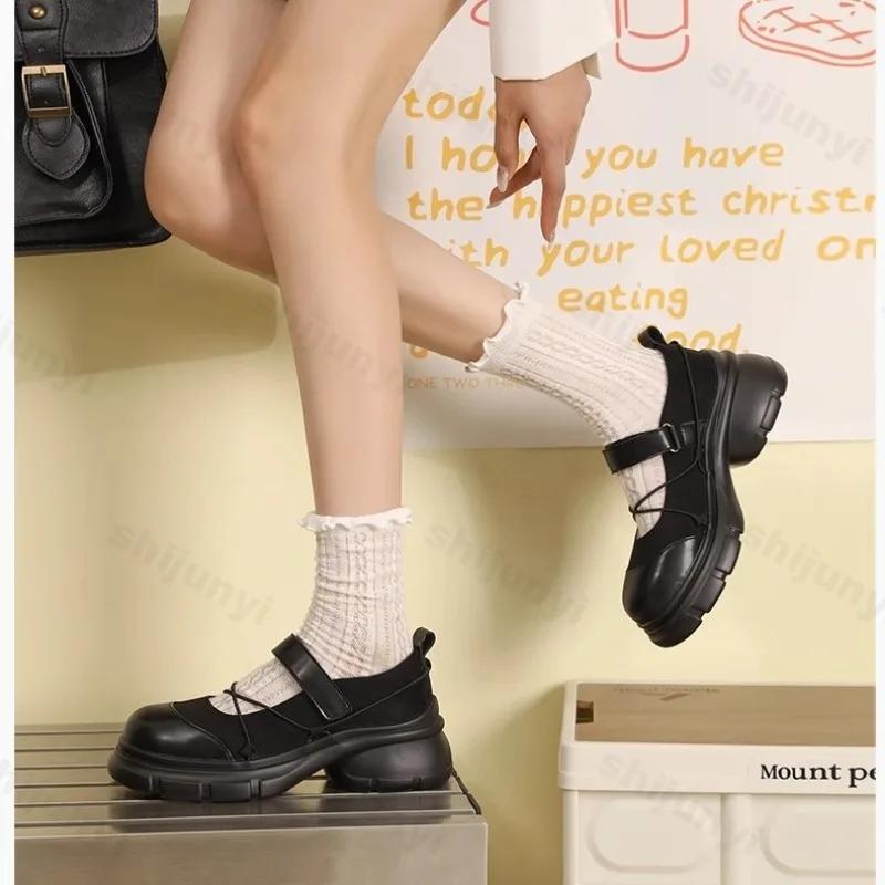 Fashion Women's Shoes Mary Jane Shoes Fashion Shallow Mouth Single Shoe Ladies Lolita Shoes Japanese-style Jk Skirts Footwear