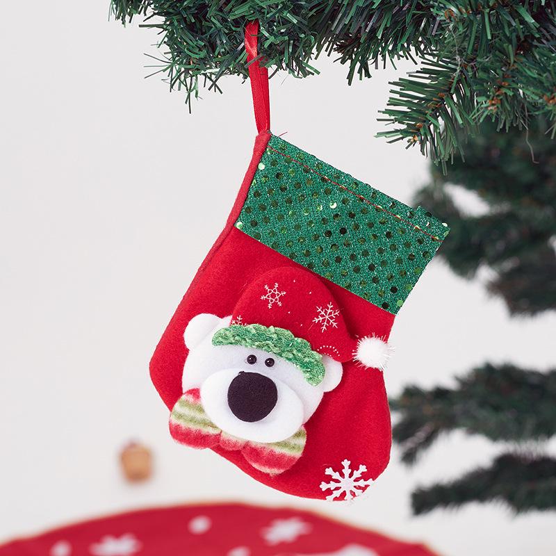 Small Sequin Christmas Stockings - Festive Decor & Gift Bags for Candy and More