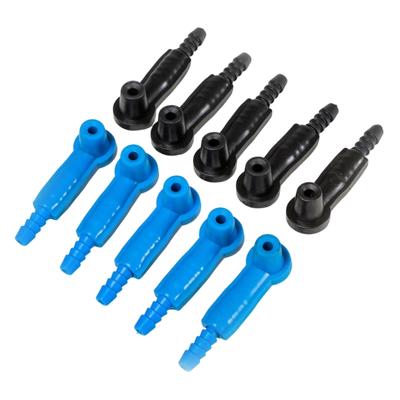10pcs Automotive Bleeder Pump Exchange Adapter Brake Fluid Changer Connector Kit Brake Fluid Changer Bleeding Connector