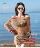 Women's Sexy Tummy Control Three-Piece Bikini Set for Seaside and Hot Springs