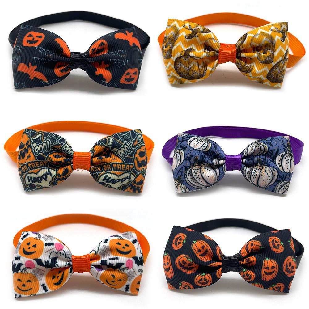50/100pcs Halloween Dog Accessories Pet Dog Bow Tie Small Dog Bowties Nekties Pet Dog Grooming Accessories Samll Dog Products