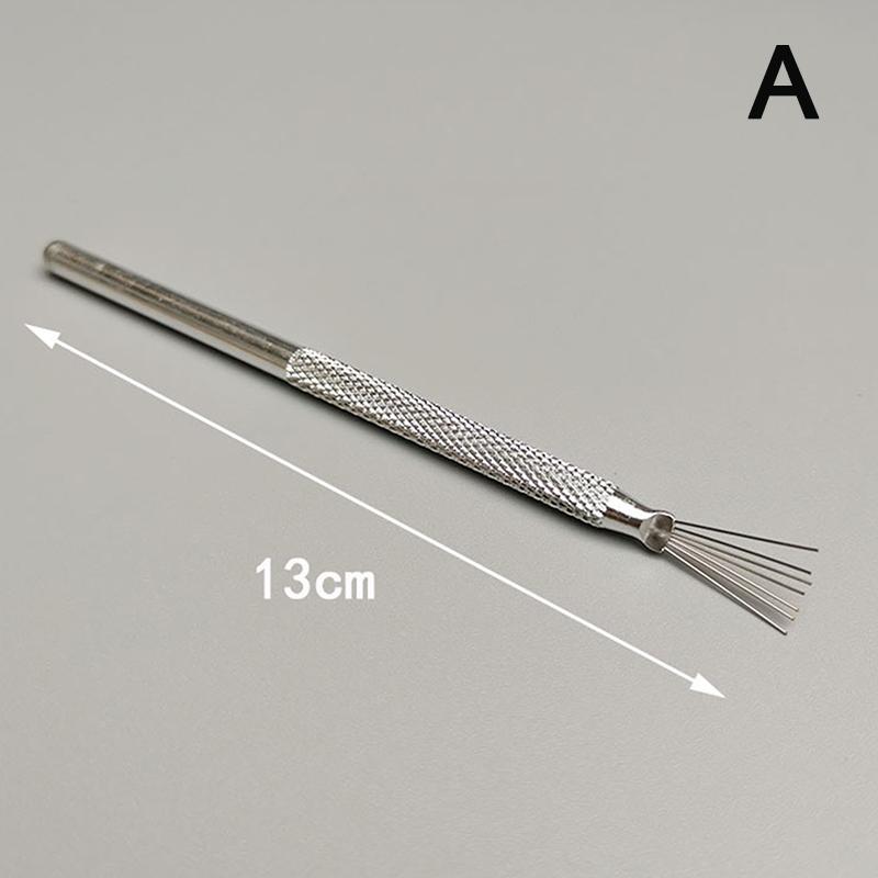 

7 Pin Feather Wire Texture Ceramics Tools Polymer Clay Sculpting Modeling Tool Pottery Texture Pro Needle Brush Tools Strong