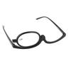 Magnifying Eye Makeup Glasses Women Stylish Flip Down Lens Cosmetic Reading Glasses with Case +2.50