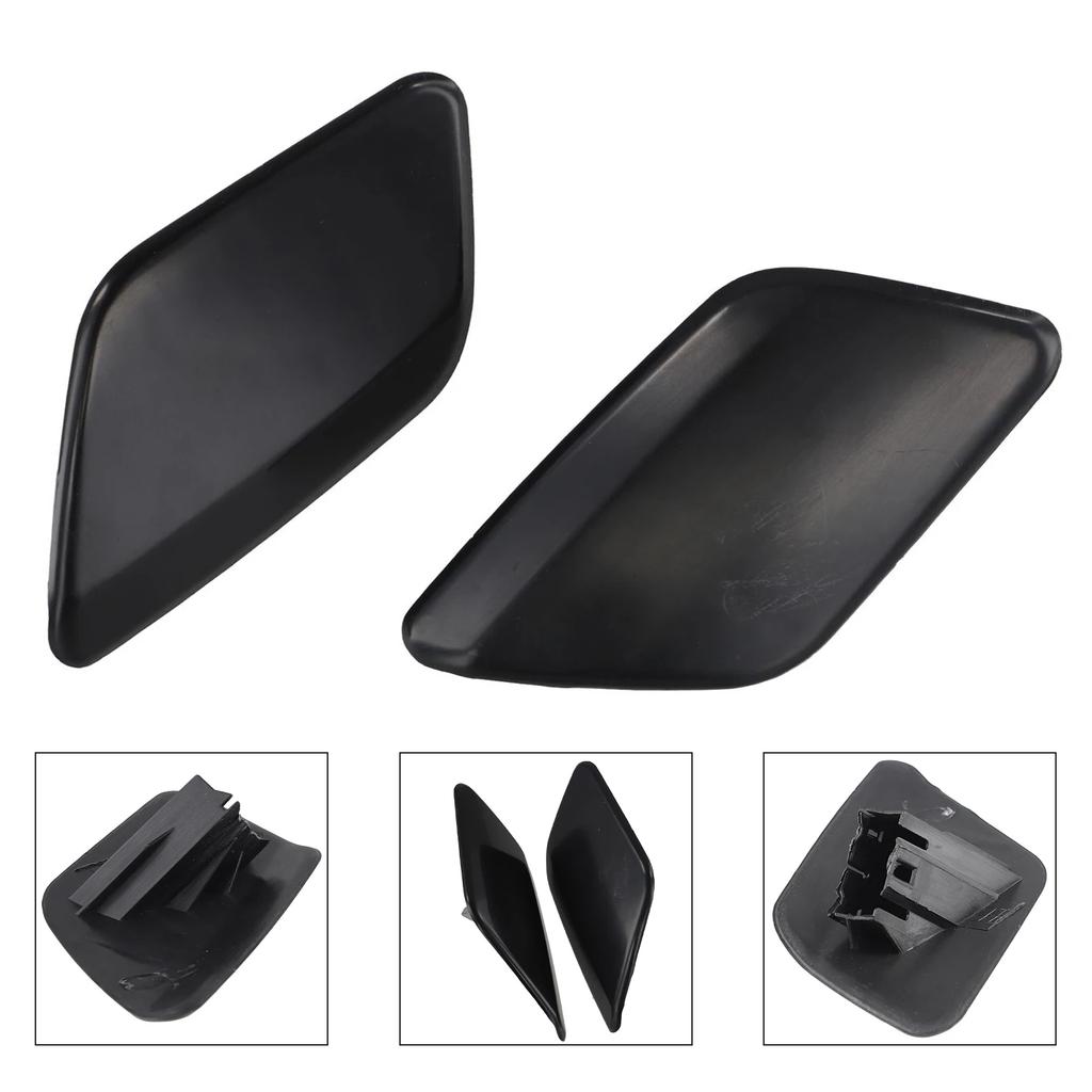 1pair Front Headlight Washer Cap Cover For Volvo S60 2011 2013 Replacement Part Number 39802699 39802681 ABS Plastic Material