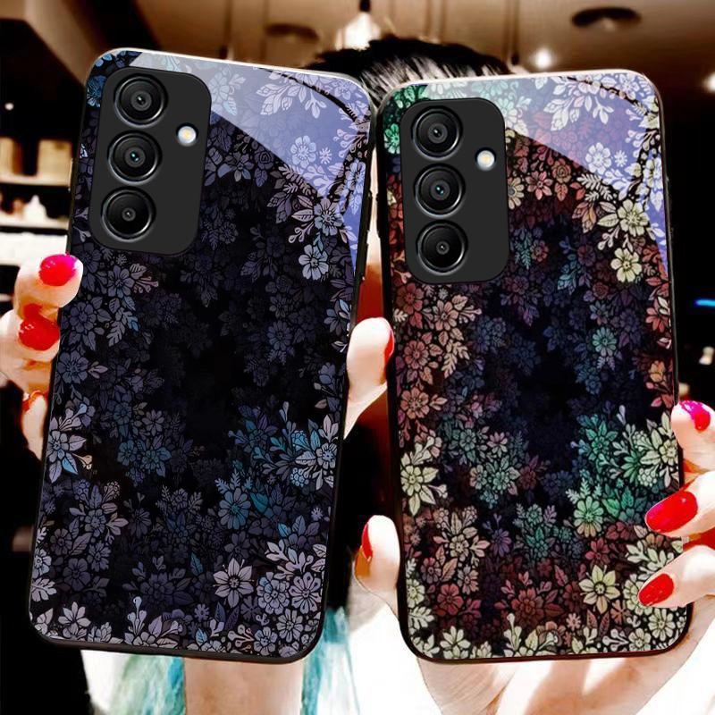 Tiefe Landschaft Für Samsung Galaxy A15 5G 54 4G 51 50 24 35 90 71 12 51 53 52S 80 22 34 Schwarze Handyhülle aus gehärtetem Glas