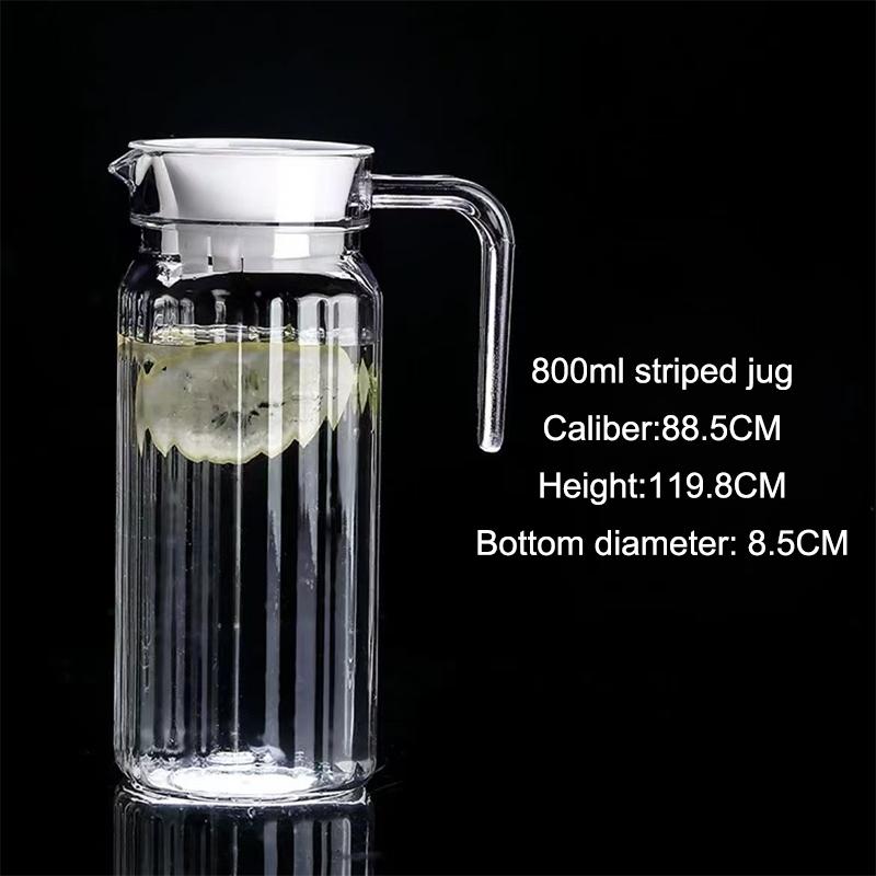 Water Juice Jug Pitcher Plastic Transparent Bottle For Storing Fresh Juices And Drinks For Kitchen Fridge Drink Storage Pot
