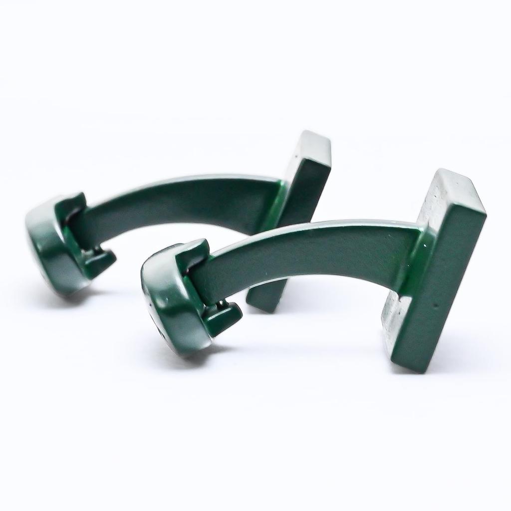 Paul Smith Green Malachite Size Size Made in the UK and Italy Men's Cufflinks, Logo, NSTNE2, 38, [Pre-owned]