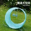 Interactive Cat Tunnel Toy Chew Resistant Kitten Play Tube With Teaser Wand For Indoor Cats Kittens Home Play Gift Christmas