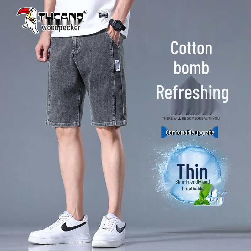 TUCANO Men s Lightweight Ice Oxygen Cotton Denim Shorts 33