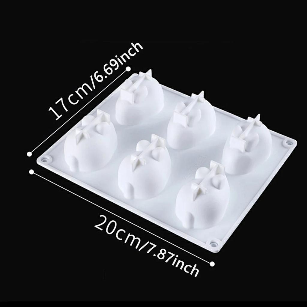 1pc-Rabbit shaped silicone cake mold soap making tool pastry baking mold