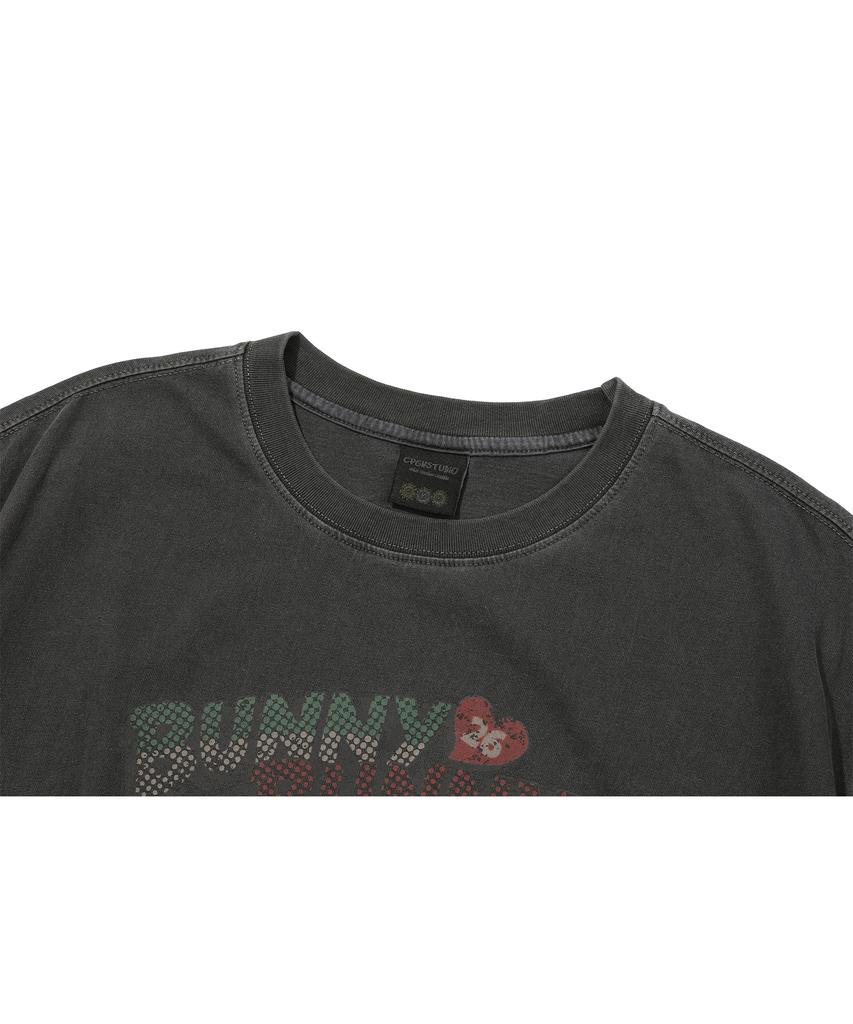 CPGN STUDIO Bunnynny Pigment Short Sleeve T-Shirt Smoke Black
