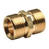 Brass Male To Male Pressure Washer Hose Adapter M22 Connector for Connecting New Types of High Pressure Washers