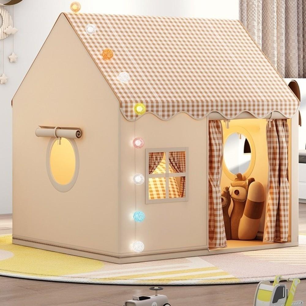 Double Curtains Kids Play Tent Foldable Toddler Tent Gifts Children's Castle Tent  Children Toys
